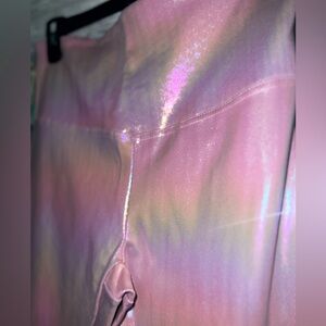 Shimmery pink leggings NWOT
